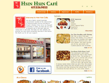 Tablet Screenshot of hsinhsincafe.com